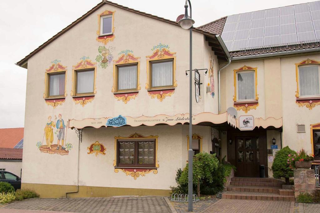 Traditionsgasthof Zum Luedertal Bimbach Buitenkant foto